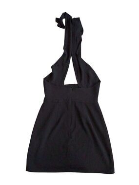 SUPERDOWN Black Halter Mini Dress Size Small